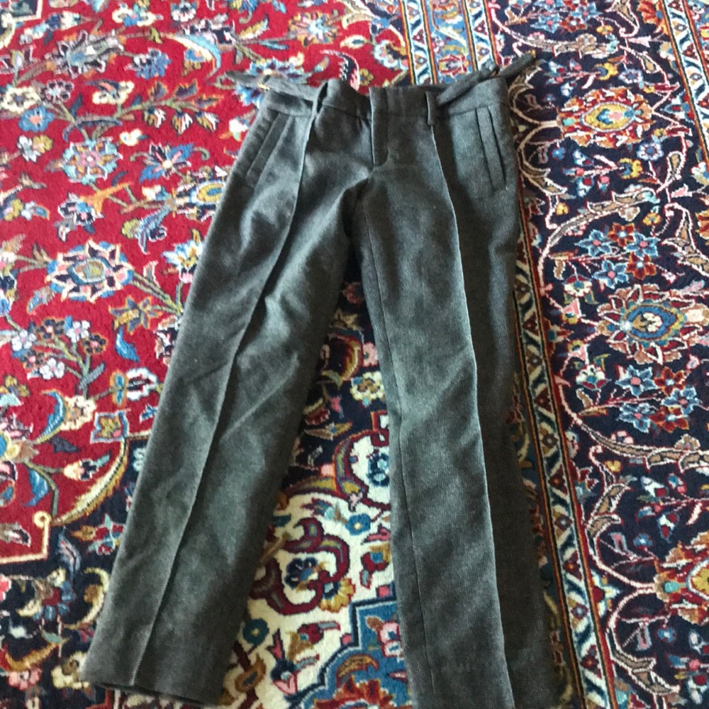 GUCCI TWEED WOOL PANTS 44 Petite